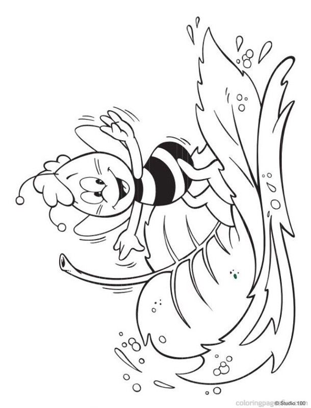 Maya The Bee Coloring Pages 24 | Free Printable Coloring Pages
