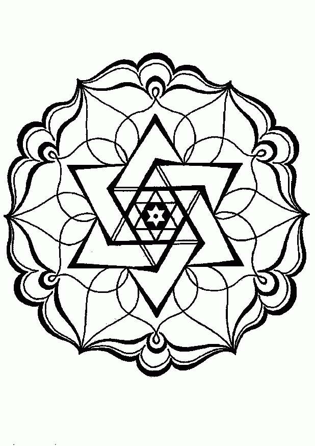 Geometric Design Coloring Pages