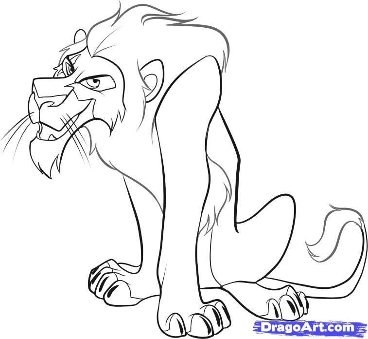 Lion King Scar Sketch Images & Pictures - Becuo