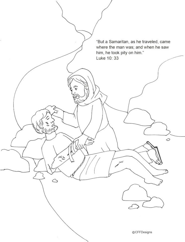 Good Samaritan Coloring Page | Bible Class