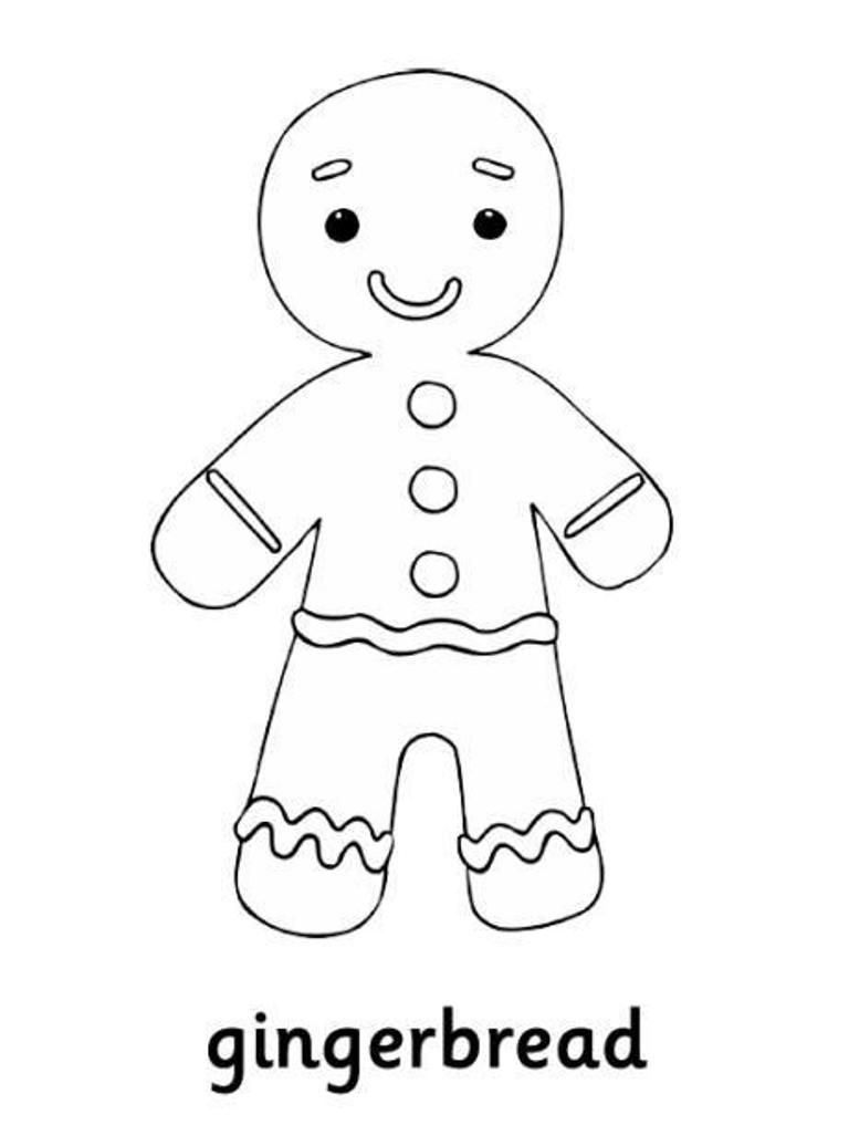 Download Gingerbread Man Coloring Pages For Christmas Or Print