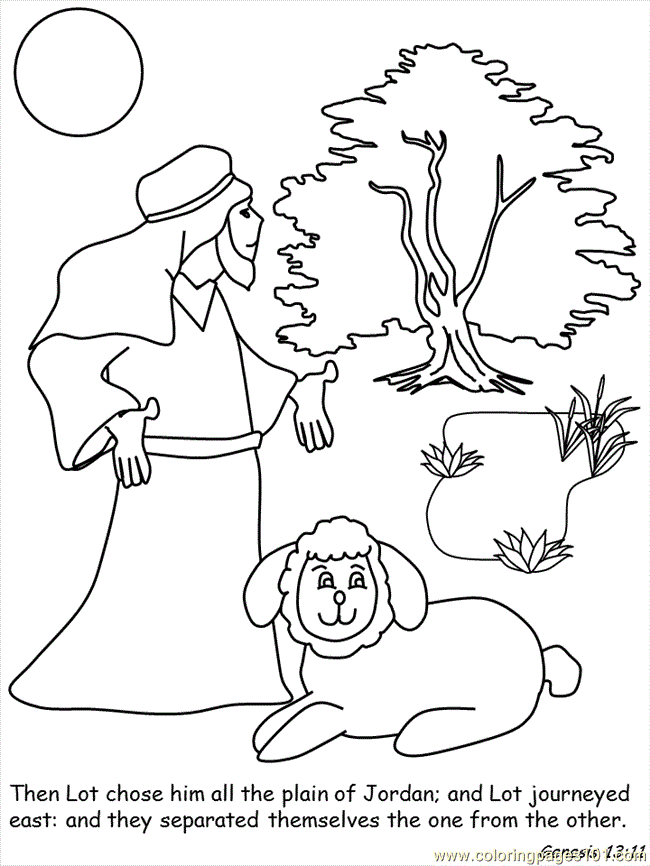 Coloring Pages Abram and Lot (Peoples > Abram and Lot ) - free