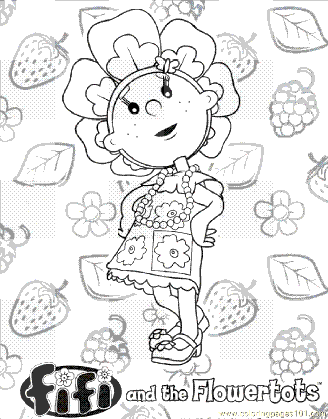 Fifi And The Flowertots Colouring Pages (page 3)
