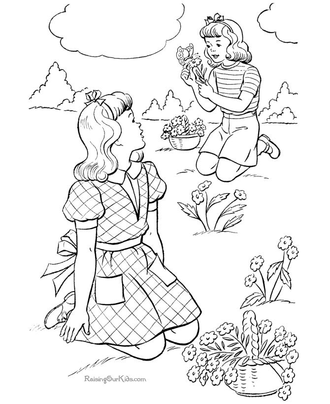 day coloring pages mothers
