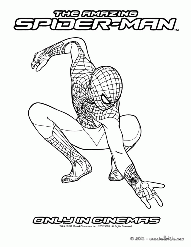 Amazing Spider Man Coloring Pages Spiderman Thingkid 126339