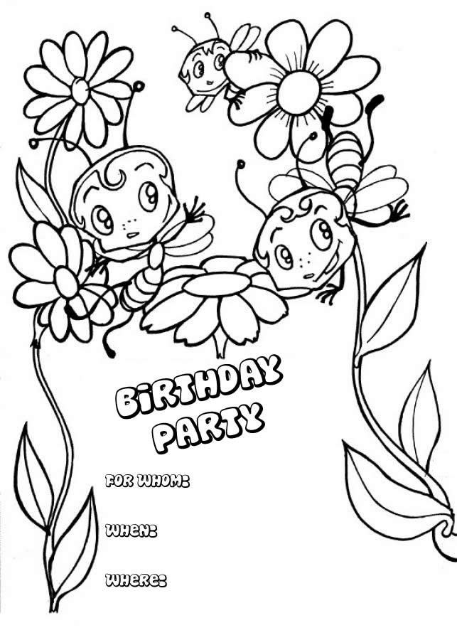 Download Happy Birthday Coloring Page Card For Kid Or Print Happy