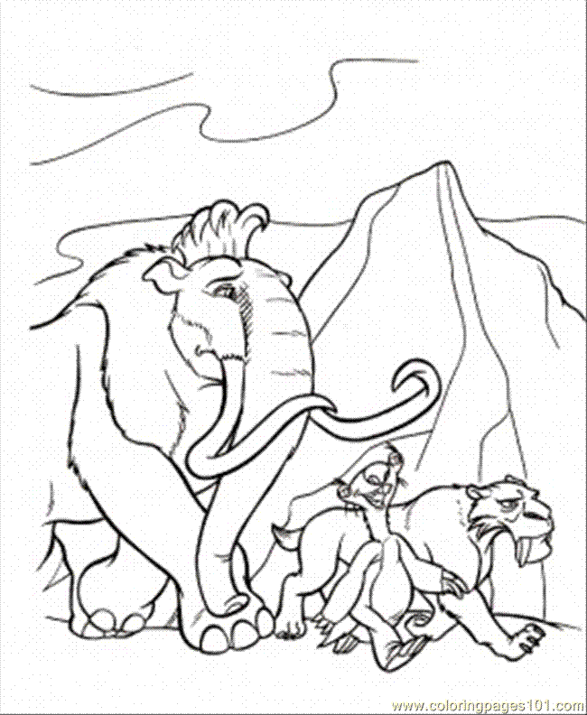 Coloring Pages Ice Age (Cartoons > Ice Age) - free printable