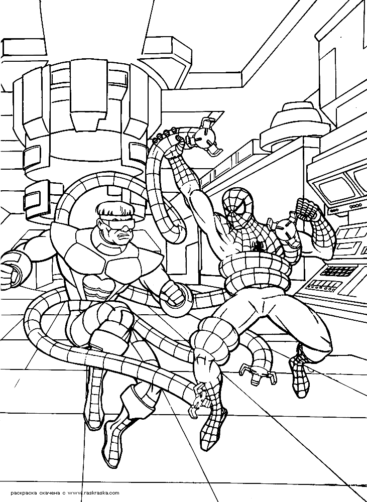 Free Coloring Pages For Kids Spiderman