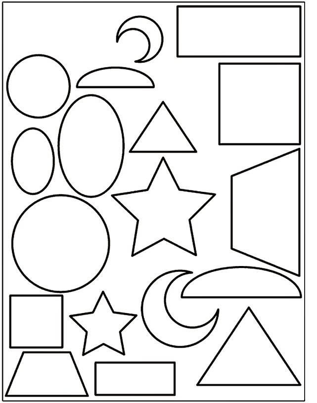 Free Printable Shapes Coloring Pages