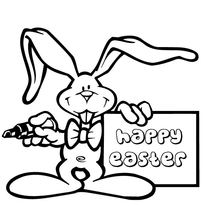 Happy Easter Coloring pages Free Printable Download | Coloring