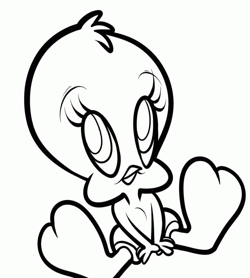Cute-Baby-Tweety-Coloring-Page