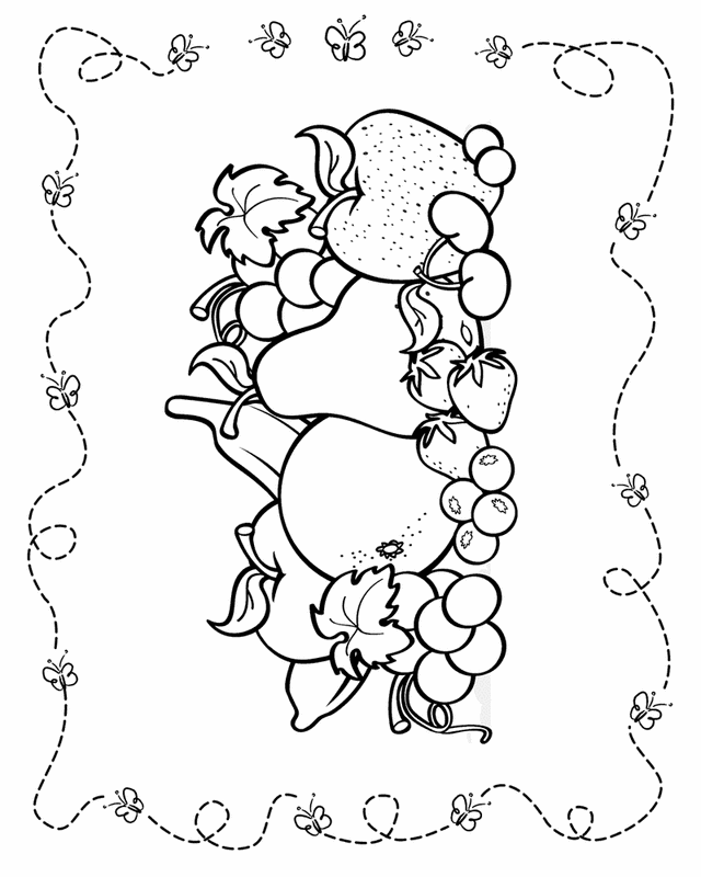 Fruit - Free Printable Coloring Pages