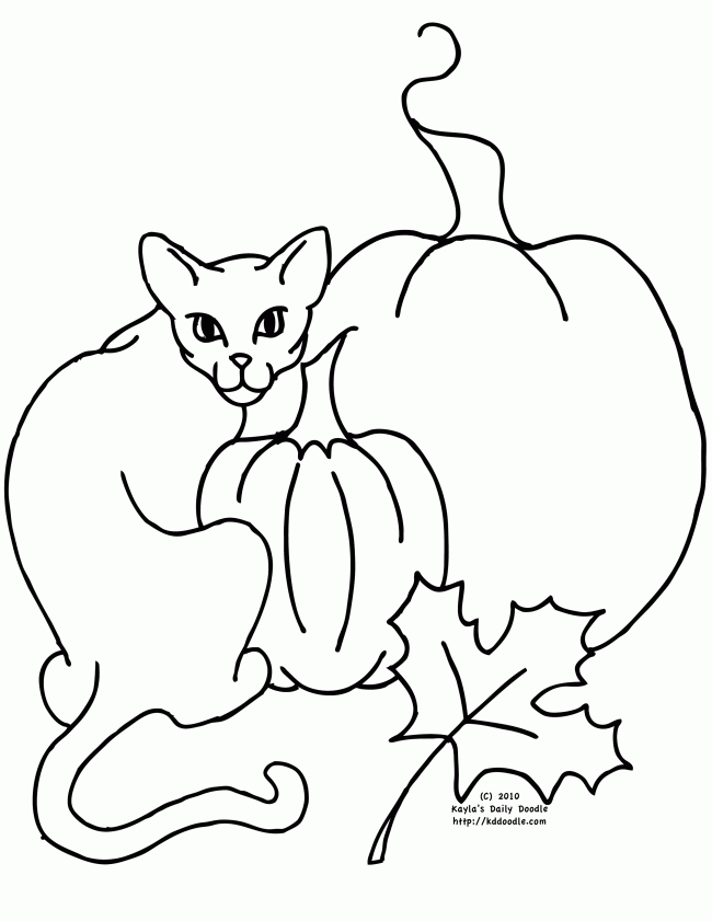 lack cat Colouring Pages (page 2)