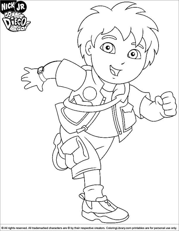 Go Diego G Colouring Pages (page 2)