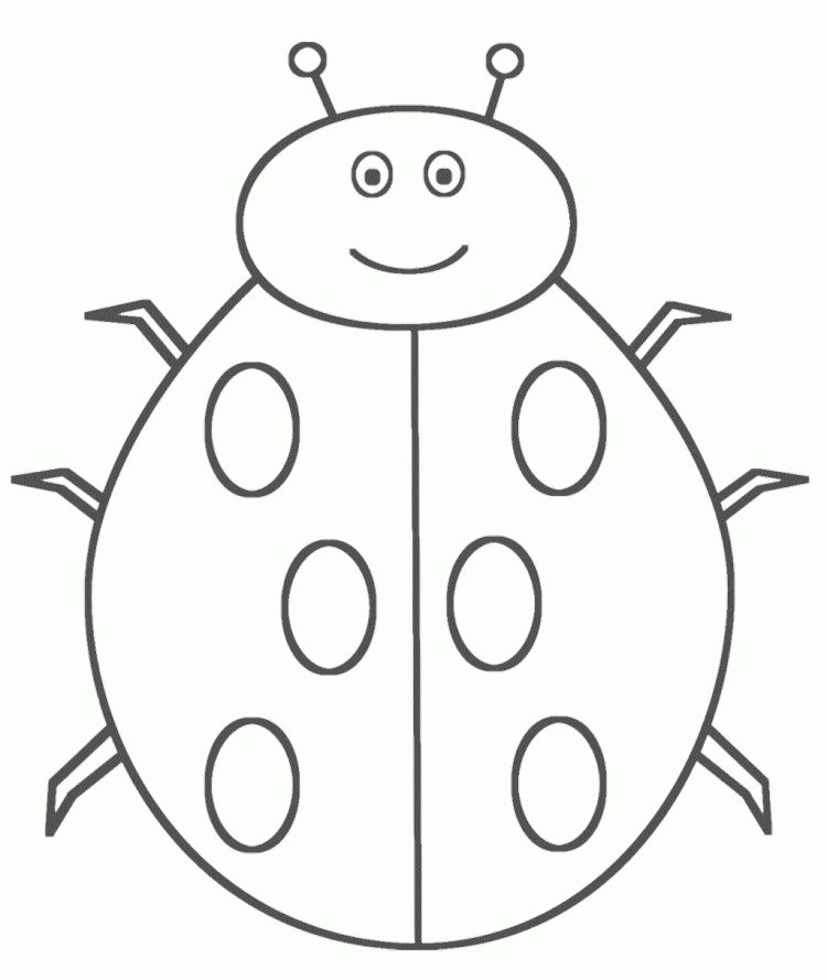 Ladybug Smile Coloring Pages - Animal Coloring Coloring Pages