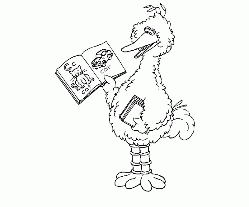 4 Sesame Street Coloring Page