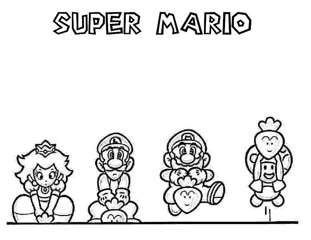 Download Latest Mario Brothers Coloring Pages to Print | Mario