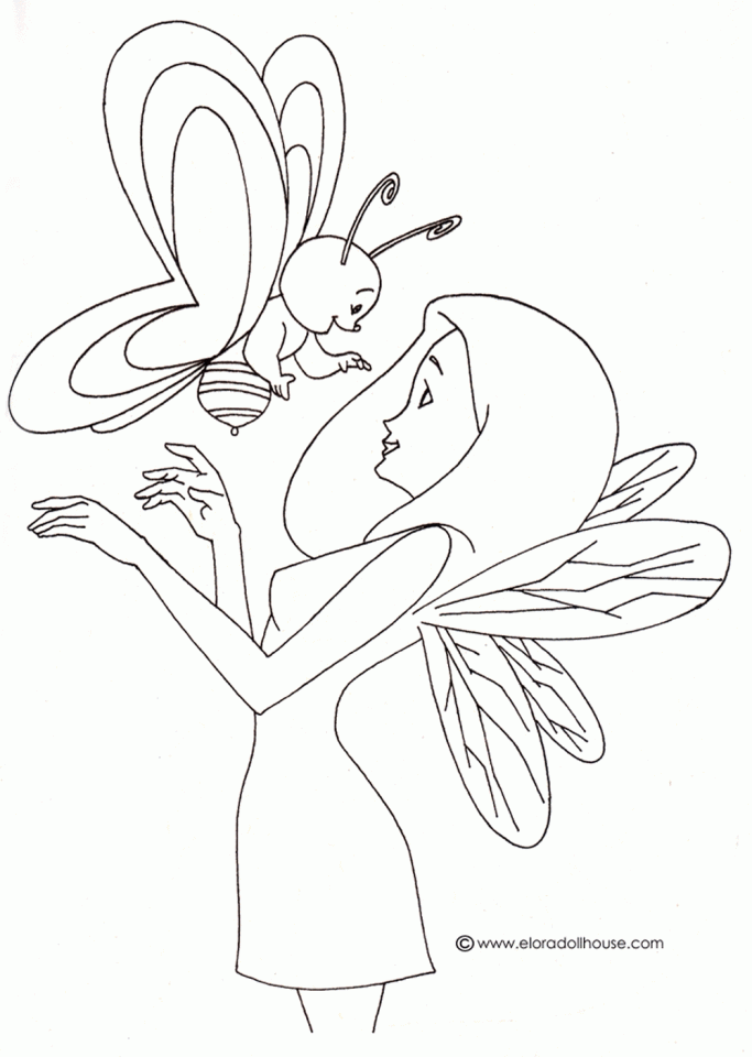 Fairy 2 Coloring Page