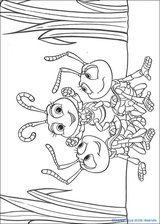 A Bugs life coloring pages : 28 free Disney printables for kids to