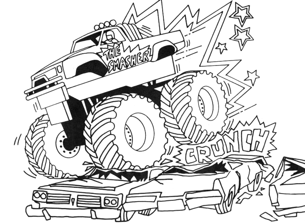 Grave Digger Coloring Pages Image
