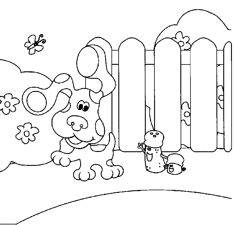 Fun Coloring Pages: Blue
