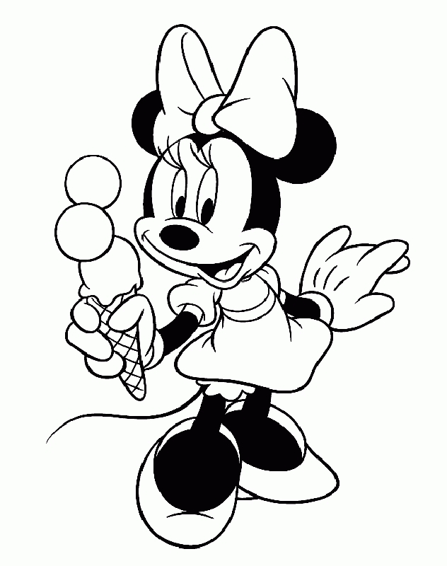 Minnie Mouse Coloring Pictures - Minnie Mouse Coloring Pages