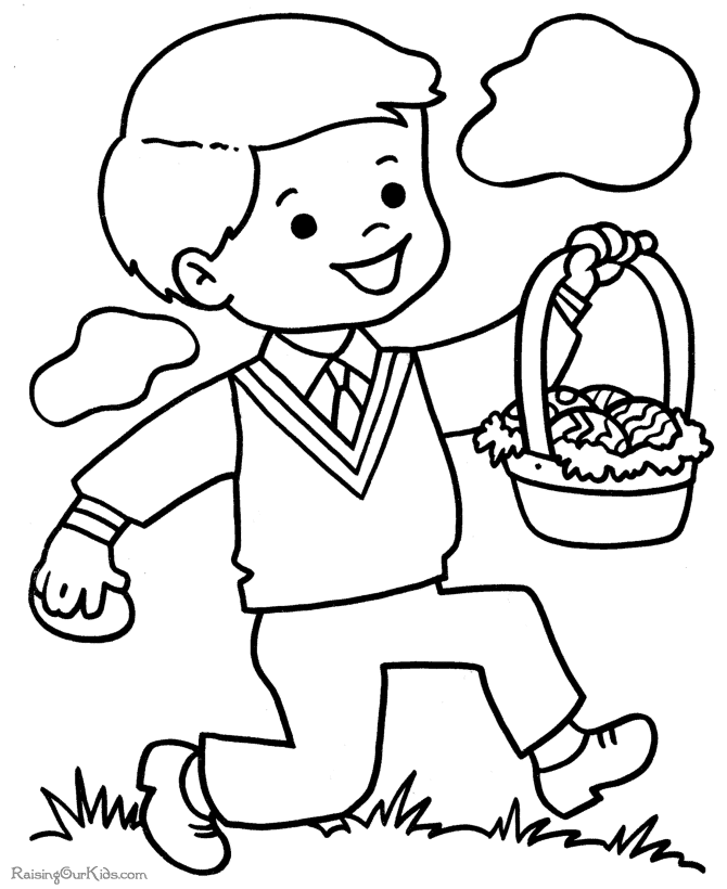 Easter Coloring Book Page - 006