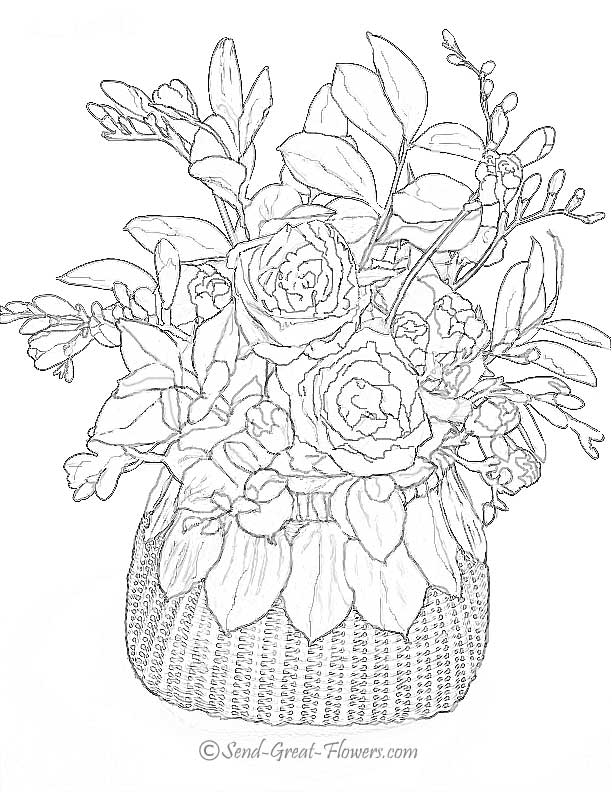 Flower Coloring Pages To Color Online | Top Coloring Pages