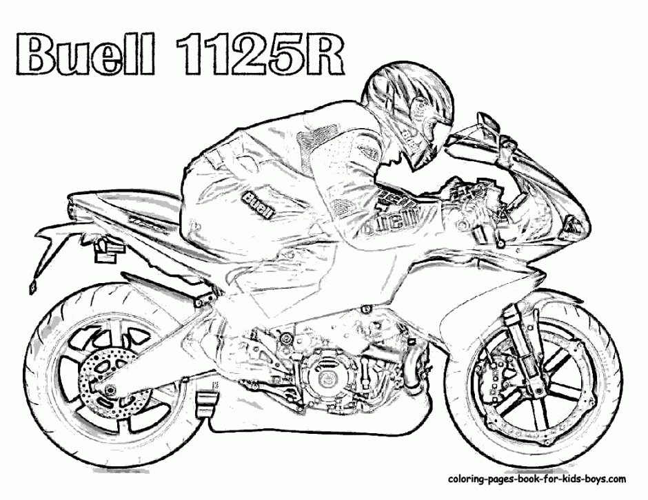Free Motorcycle Coloring Page Letscoloringpages Com Buell Free