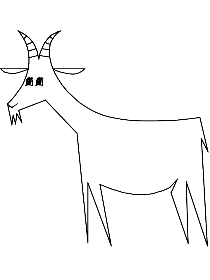 Goat Coloring Pages Printable Games - Kids Colouring Pages