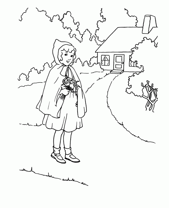 Little Red Riding Hood Coloring Sheets - Little Red Riding Hood