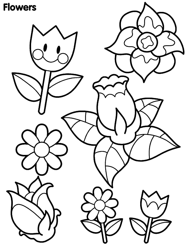 coloring pages of flowers | Maria Lombardic