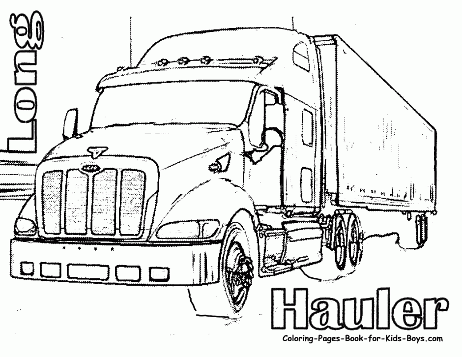 Printable Dump Truck Coloring Pages For Kids Cool2bKids 197290
