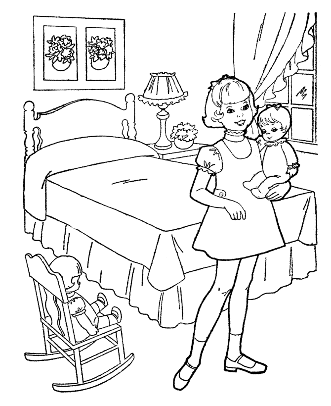 American Girl Doll Coloring Pages To Print | Girls Coloring Pages