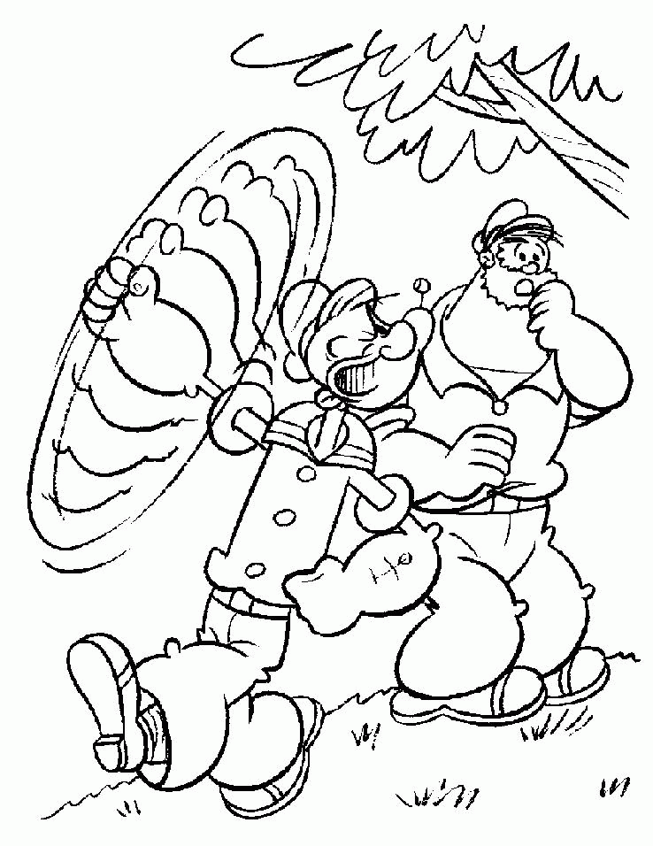Coloring pages popeye - picture 7