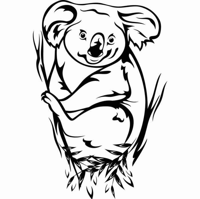 Koala Bear Coloring Page | 99coloring.com