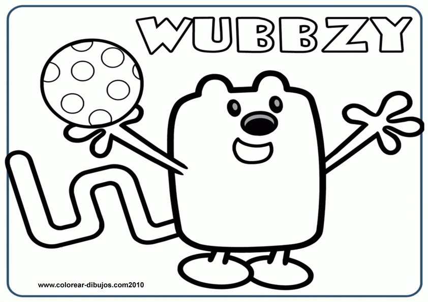 Wow wow Wubbzy.Dibujos para colorear de Wow wow Wubbzy.Wow wow