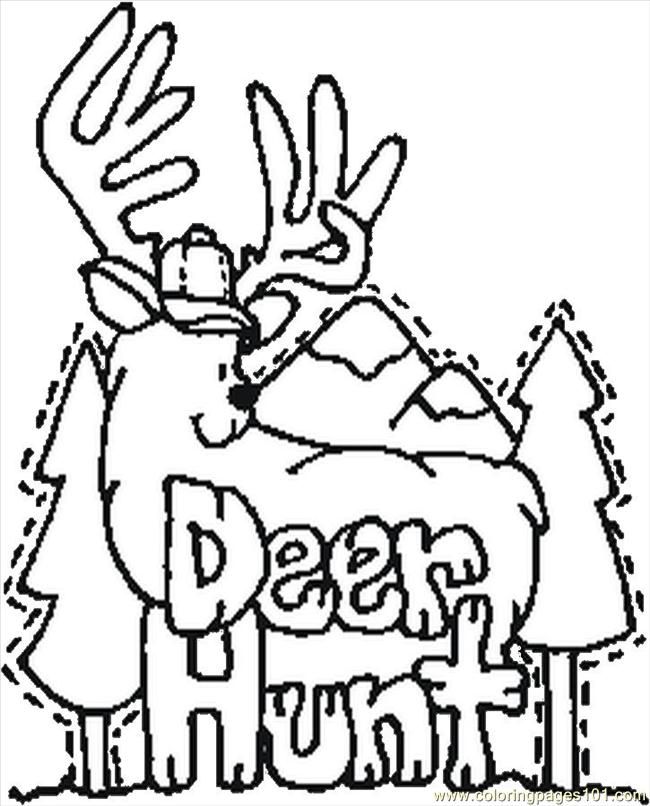Deer Coloring Pages Printable 315 | Free Printable Coloring Pages