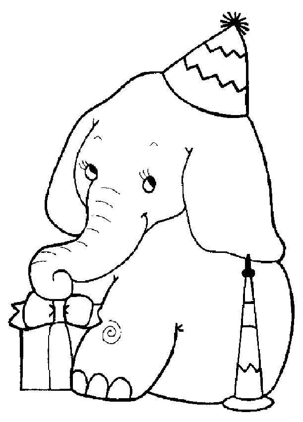 amazing adorable Elephant Coloring Pages for kids | Great Coloring