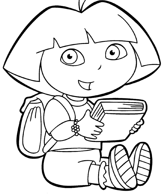 Dora The Explorer Coloring Pages - Free Printable Coloring Pages