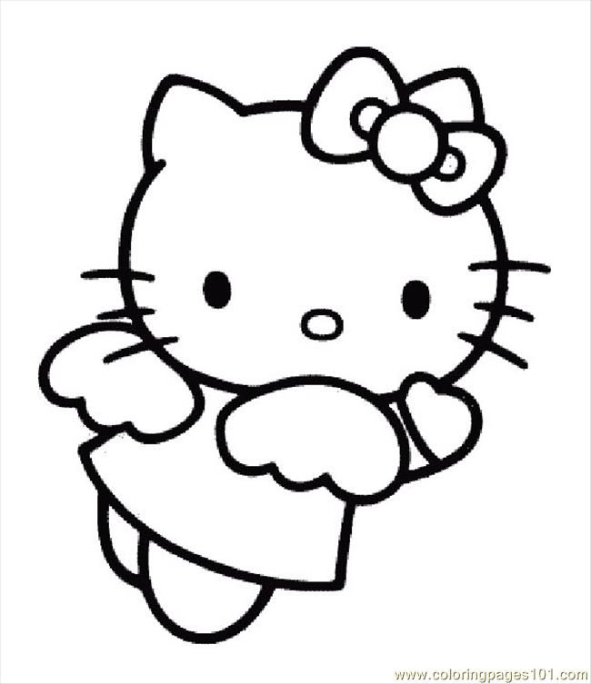 Coloring Pages Hellokittycoloringpage (Cartoons > Hello Kitty