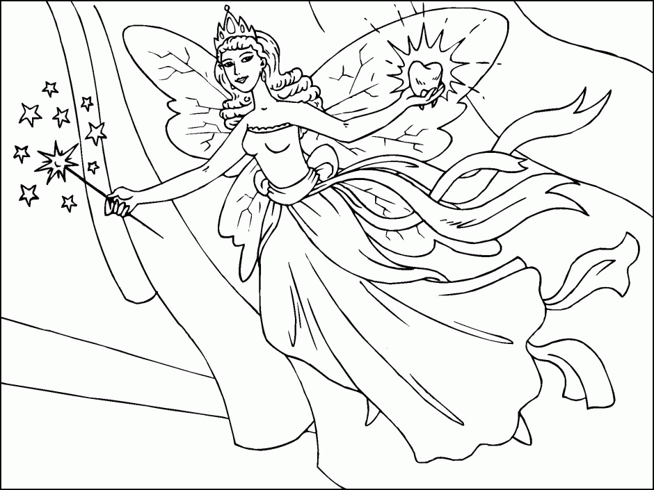 Printable Fairy Coloring Pages Coloring Book Area Best Source