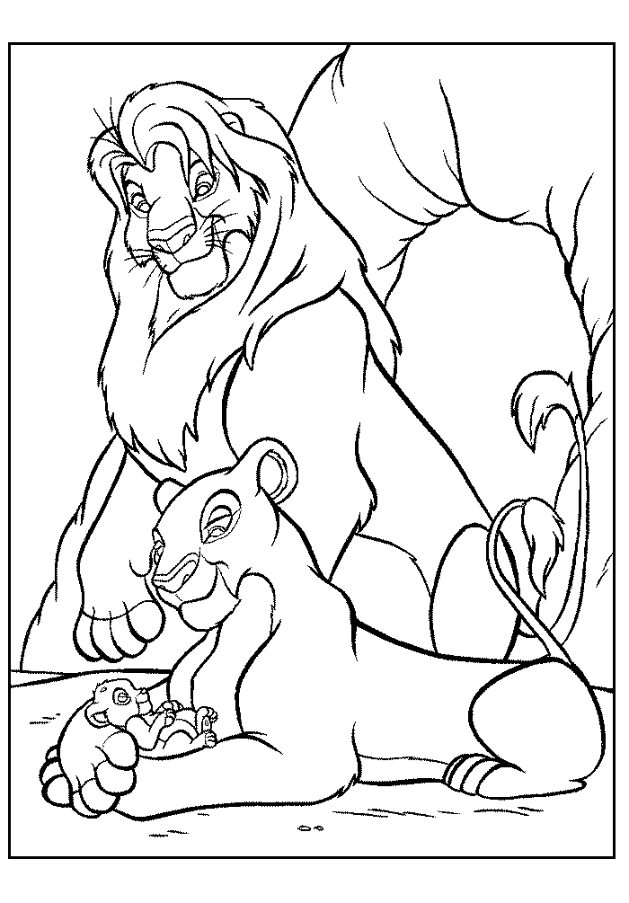 coloring > coloring pages for kids > LION KING COLORING PAGES