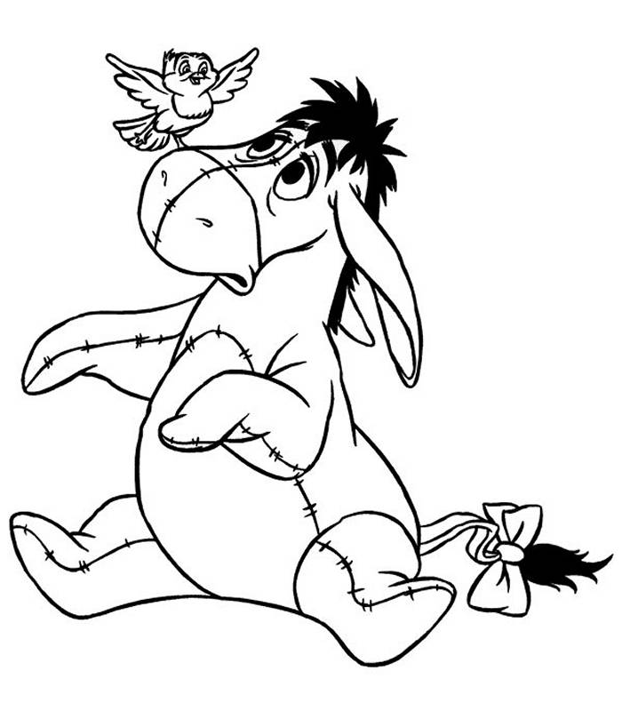 Coloring pages donkeys - picture 4