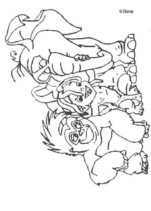 Jane and tarzan Colouring Pages (page 2)