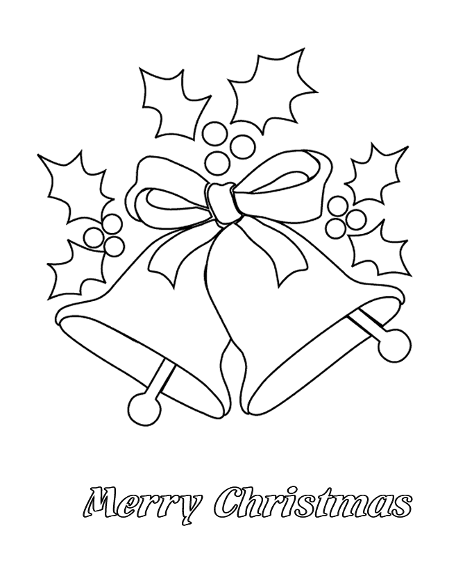 bluebonkers merry christmas bells coloring pages big