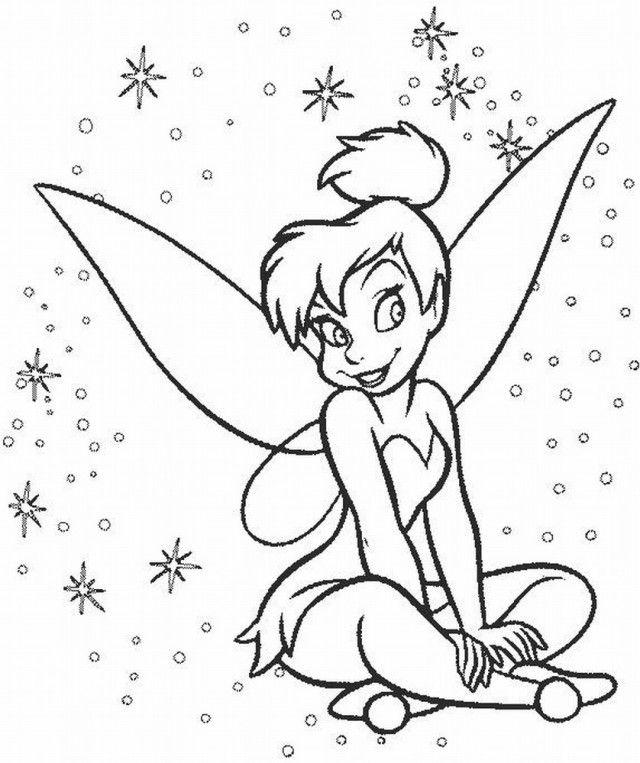 Disney Tinkerbell Coloring Pages Free Printable Disney 278011