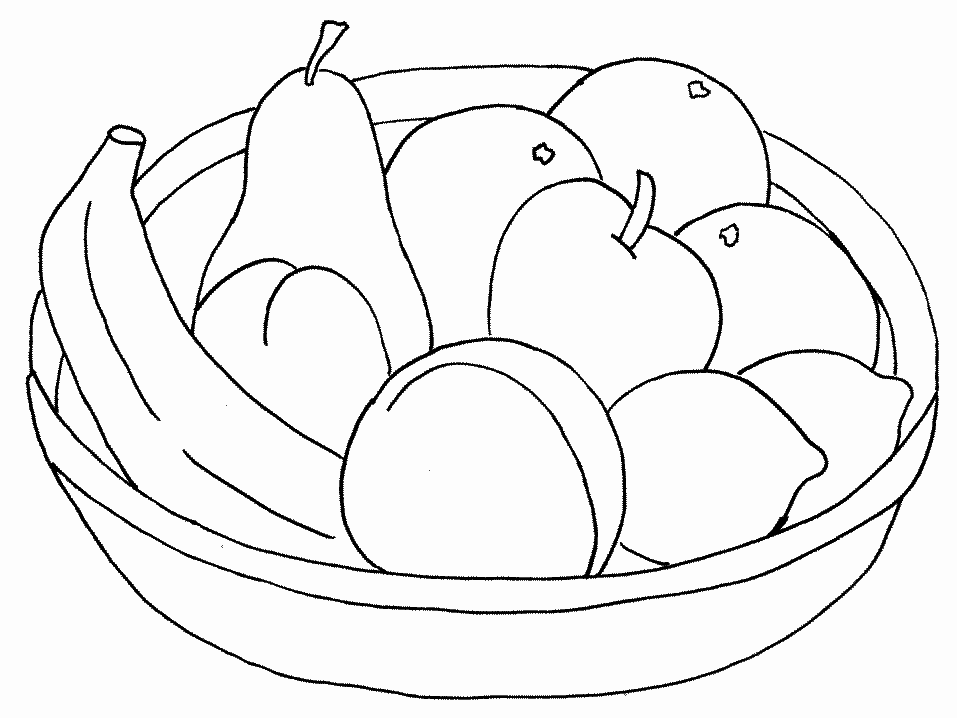 Fruit and vegetables Coloring Pages - Coloringpages1001.