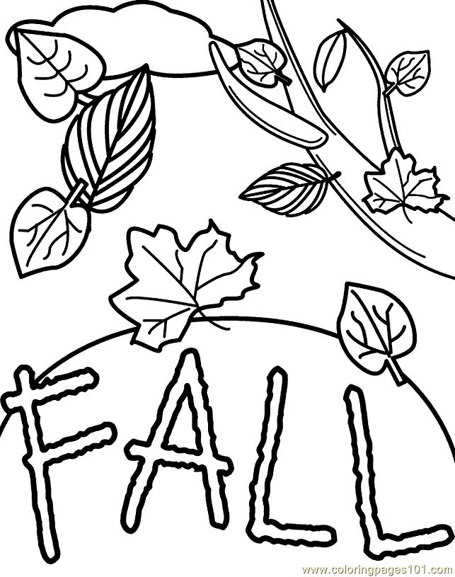 Maple Leaves Coloring Pages