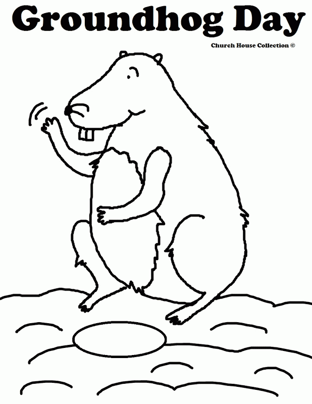 Coloring Pages For Groundhog Day | Top Coloring Pages